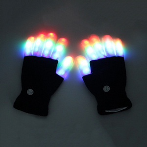 Party Supplies Rave Flashing <strong>Finger</strong> Kids Children Toys Lighting Mittens Magic Black Luminous <strong>Light</strong> up LED Gloves - Product Image 2