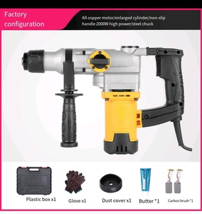 La mejor venta de taladros de martillo de demolición eléctricos de 2000W, herramientas con cable, máquina perforadora para una operación eficiente de martillo rotativo - Product Image 3