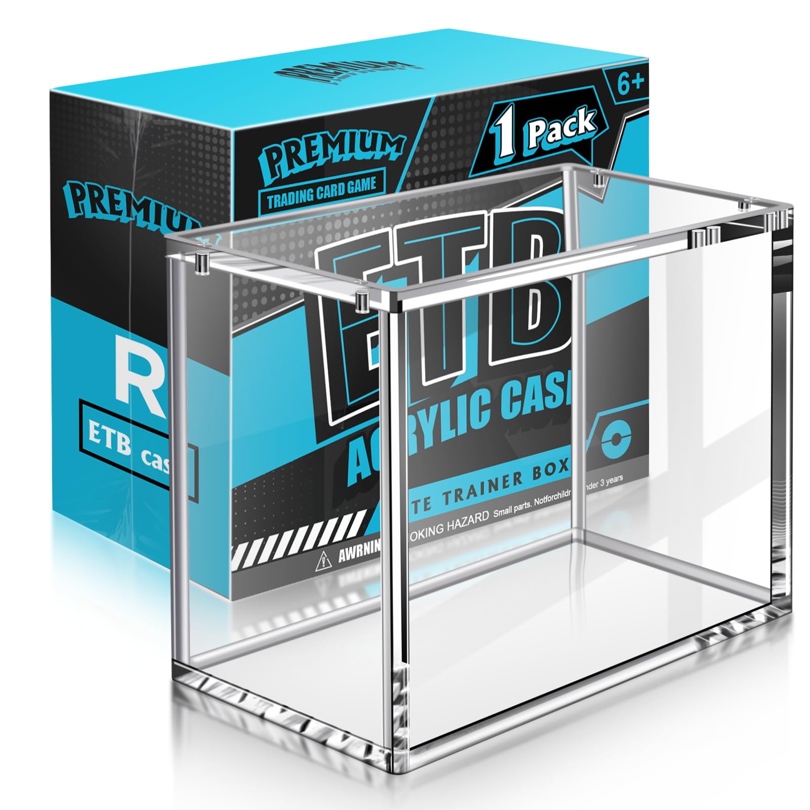 Wigearss Caja Protectora Acrílica Magnética Para Pokémon Elite Trainer Box – Transparente Con UV, Ajuste Perfecto Y Conservación Del Valor