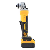 Meuleuse d'angle sans fil 18V alimentée par batterie au lithium 18V avec moteur sans balais et interrupteur à gâchette 125mm pour Dewalt