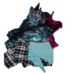 Tela de algodón de baja pelusa, residuos textiles, trapos de limpieza industriales, trapos de punto de grado, algodón de color 100% - Product Image 1