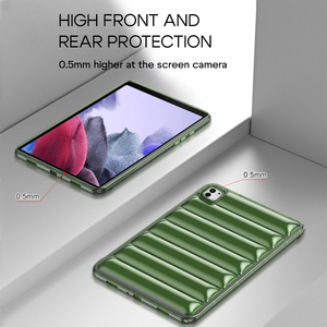 เคสแท็บเล็ต TPU ใสแบบนิ่มกันกระแทกสี่มุมยืดหยุ่นได้สีสันสดใสทนทานต่อการตกหล่นสำหรับไอแพด - Product Image 4