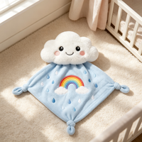 Couverture de sécurité en coton doux de qualité supérieure, garnie de coton PP, design personnalisé, OEM, vente en gros, cadeau promotionnel pour bébés et jouets pour nourrissons