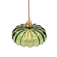 TSINYE Usine Vintage Restaurant Chambre Tête Unique Lampe Suspendue en Verre Lustre en Laiton Antique Suspension Industrielle
