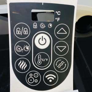 Logo personalizzato touch capacitivo membrana tastiera interruttore lexan adesivo pulsante in rilievo elettrico etichette tastiera lexan - Product Image 2