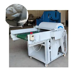 Old clothes shredder automatic recycling machine silent low speed fabric crusher textile processing machine