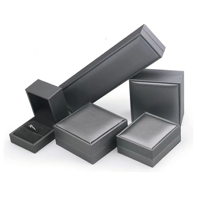 Wholesale Luxury Custom Wedding PU Leather Jewelry Ring Gift Box