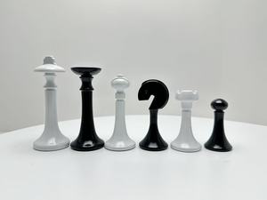 Pezzi degli Scacchi in Metallo di Alta Gamma Serie Metropolis Ecologici con Logo Personalizzabile per Adulti e Bambini - Product Image 2