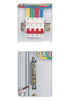 Boîtier de distribution électrique industriel personnalisé pour éclairage, monophasé 220V 2P, ATS, panneau électrique intérieur