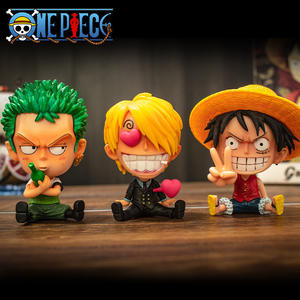 Figura de Acción Sentada de Pvc de Personajes de <span class=keywords><strong>Anime</strong></span> Cartoon Luffy Zoro Modelo para Adorno de Coche - Product Image 3