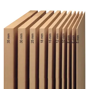 고품질 3mm 4mm 5mm 6mm 9mm 12mm 15mm 18mm 섬유판 흰색 적층 멜라민 직면 목재 MDF hdf 보드 가구 용