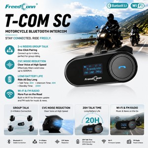 <span class=keywords><strong>Casque</strong></span> de <span class=keywords><strong>moto</strong></span> FreedConn T-COM SC avec écran LCD, interphone 800m, <span class=keywords><strong>casque</strong></span> <span class=keywords><strong>Bluetooth</strong></span> - Product Image 1