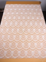 Tissu en dentelle à perles françaises 100% polyester, écologique, luxueux, pour vêtements de mariage, broderie