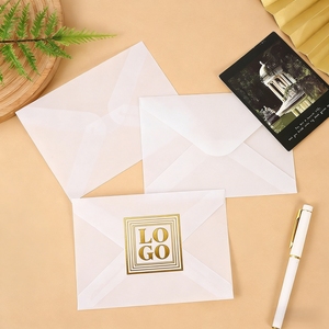 ซองกระดาษไขโปร่งแสงขายส่ง กระดาษฟรอสต์แบบกำหนดเองได้สำหรับการ์ดเชิญและบรรจุภัณฑ์ - Product Image 1