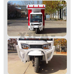 3 Wheel Electric Food Cart Mobile Food Truck with Awning and Sink Ice Cream Food Truck for Park <strong>Beach</strong> Snack Truck Business - Product Image 3