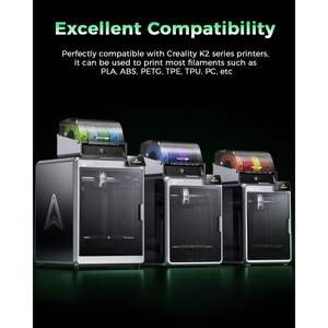 Accesorio de impresora 3D Creality K2 Plus, boquilla ObxidianTM de alto flujo de 0,4mm, diseño multicanal de acero endurecido, velocidad de 600 mm/s - Product Image 5