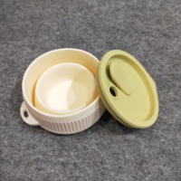 Tasse en silicone pliable Refine Factory sans BPA 280 ml, tasse à café pliable avec couvercle, compatible lave-vaisselle et micro-ondes, tasse de voyage