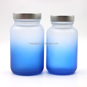 Botella de <span class=keywords><strong>Vidrio</strong></span> Esmerilado con Degradado de Color de 120ml/150ml, Envase Vacío Recargable para Cosméticos y Cuidado de la Piel - Product Image 3