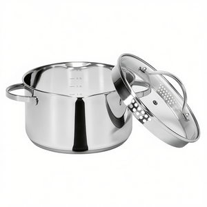 <b>Saucepan</b> 1.5 L 16 Cm Stainless Steel With Spout For Cooking - Product Image 2