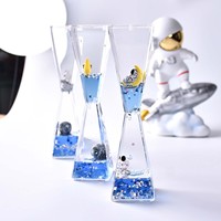 Vente chaude minuterie liquide mouvement sensoriel minuterie d'eau visuelle jouet huile liquide sablier jouets