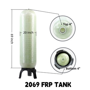 Réservoir sous pression en FRP 2069, réservoir sous pression en fibre de verre composite avec ouverture de 4 pouces, couleurs de revêtement disponibles pour le haut/bas, pour usage résidentiel - Product Image 2
