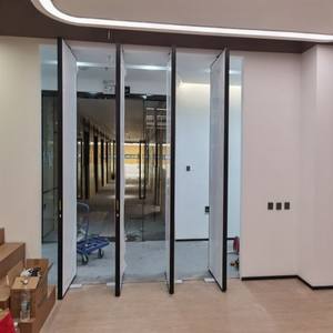 Cloisons mobiles ignifugées 60 minutes avec porte de passage pour salle de conférence - Product Image 6