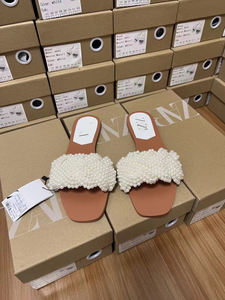 <span class=keywords><strong>Sandali</strong></span> piatti ZA all'ingrosso 2025: Ciabatte e <span class=keywords><strong>sandali</strong></span> da <span class=keywords><strong>donna</strong></span> alla <span class=keywords><strong>moda</strong></span> con perle bianche intrecciate per spiaggia e outdoor - Product Image 6