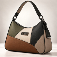 Sac à bandoulière en cuir PU pour homme, personnalisé, à blocs de couleur, faible MOQ, sac messager décontracté, sacoche de mode, OEM ODM Marque Privée