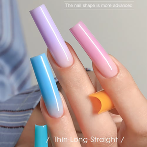 MR指甲双形式亚克力指甲延伸工具定制标志三明治双底部和顶部双形式指甲尖批发 - Product Image 5