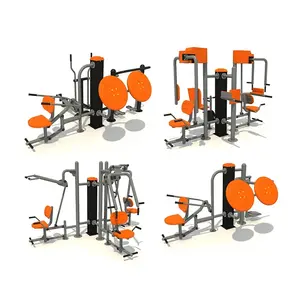 Promotional Various Durable Galvanized Steel Outdoor Fitness Equipment Outdoor Park Exercise Equipment