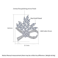 LUOTEEMI – broche fantaisie en cristal Zircon CZ, bijoux personnalisés, ensemble de broches pour femmes