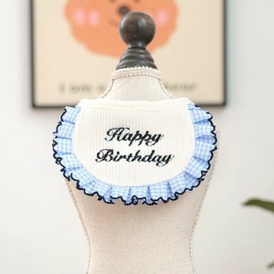 منديل للحيوانات الأليفة، للقطط والكلاب، لطيف وقابل للتعديل، منشفة لعاب، باندانا وشاح، ملابس وإكسسوارات للحيوانات الأليفة بتصميم عيد ميلاد سعيد، مناسب للتلبيس. - Product Image 3