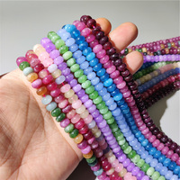 Collier de perles en quartzite et calcédoine, style nouveau, fait main, 5x8mm, coloré, en pierre naturelle, personnalisable, vente en gros