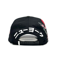 Gorra de Béisbol de Lujo de 5 Paneles con Bordado 3D Personalizado G5, Forro de Satén y Pedrería, Diseño Sakura, Samurái Japonés y Monte Fuji, Venta al por Mayor de Fábrica