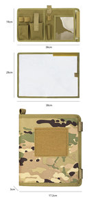 Waterproof Oxford TPU <b>Camouflage</b> Notebook Storage Bag Multi Interior Slot Pocket Soft Handle Outdoor Sports Field Record Notepad - Product Image 5