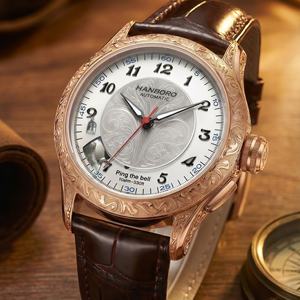 Reloj Mecánico de Edición Limitada de Lujo con Informe Automático de Tiempo, Caja de Acero Inoxidable para Hombre, Resistente al Agua hasta <span class=keywords><strong>10</strong></span> Bares, Cristal de Zafiro - Product Image 2