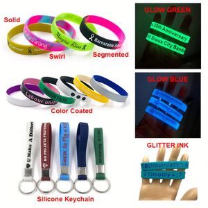 Bracelet en silicone anti-transpiration pour le sport, bracelet personnalisé avec logo imprimé pour le fitness et le basketball - Product Image 2
