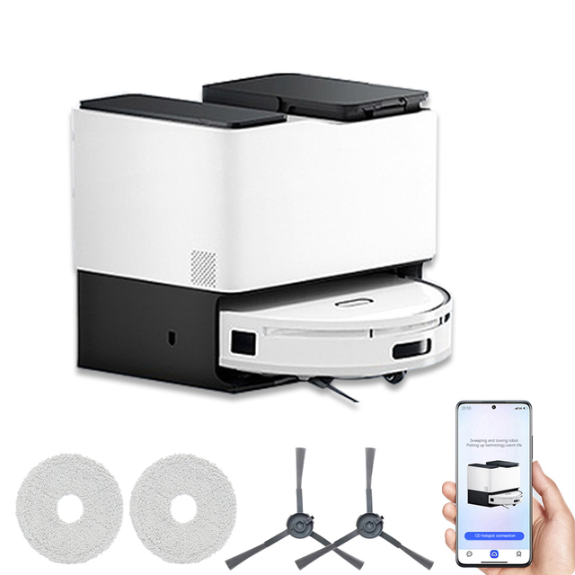 Wholesale Multifunctional Automatic Robot Vacuum Cleaner Sweeping Mopping Wireless Smart Vacuum Clean with Self-Emptying Dustbin