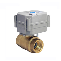 Vente de liquidation COVNA B2B 110V 2 voies DN15 1/2 pouce Vanne à bille électrique motorisée filetée Mini vanne à bille en laiton Actionneur électrique Vanne à bille
