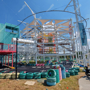 Caboteur extrême extérieur commercial de fermeture éclair d'équipement de parc d'aventure pour le parc d'attractions extérieur - Product Image 1
