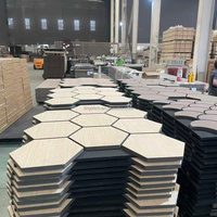 Panneaux acoustiques muraux en bois, lattes de bois modernes, écologiques, insonorisants, pour usage professionnel, NRC 1.0, garantie 5 ans, prix usine