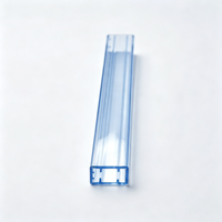 Tube d'emballage en PVC transparent, tube de transport en plastique extrudé pour connecteur électronique, taille personnalisée disponible