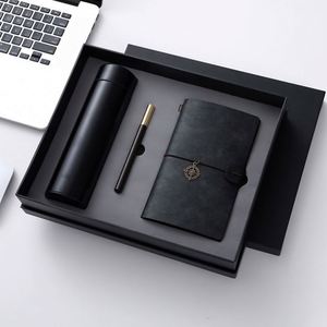 High-End PU <b>Notebook</b> Soft Cover Business Gift Box <b>Set</b> Insulated Cup Metal Pen Enterprise Customization LOGO - Product Image 6