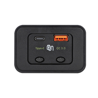 Chargeur USB pour voiture 12/24V, prise QC3.0 Type C PD, charge rapide 48W, double port, adaptateur pour voiture, camion, bateau, camping-car, modification
