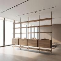 Étagère à livres modulaire en bois, étagères ouvertes, structure métallique, rangement de bureau, bibliothèque personnalisée