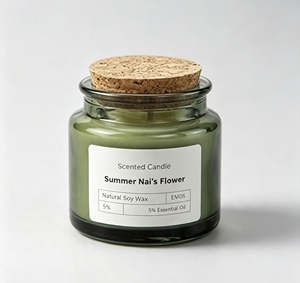 Velas de Cera de Soja con Aroma a Pino en Frascos de Vidrio al por Mayor |   Proveedor de Velas Aromáticas Forestales, Venta Directa de Fábrica al por Mayor - Product Image 1