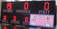 Tableau de bord numérique sans fil, écran LED de Baseball, Softball, partition