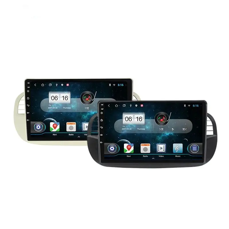 Rádio multimídia automotivo, rádio multimídia automotivo com android, 8 core, 2 + 32 gb, tocador de dvd para fiat 500 2007-2014, navegação gps