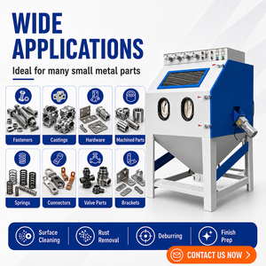 Machine de sablage pour le débavurage, le nettoyage et l'élimination de la rouille des métaux, cabine de sablage pour petites pièces - Product Image 5