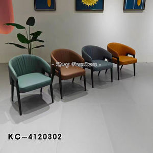 <span class=keywords><strong>2025</strong></span> thiết kế hiện đại giá rẻ đồ nội thất nhà PU da phòng ăn ghế sắt chân vải đầy màu sắc ghế ăn - Product Image 5